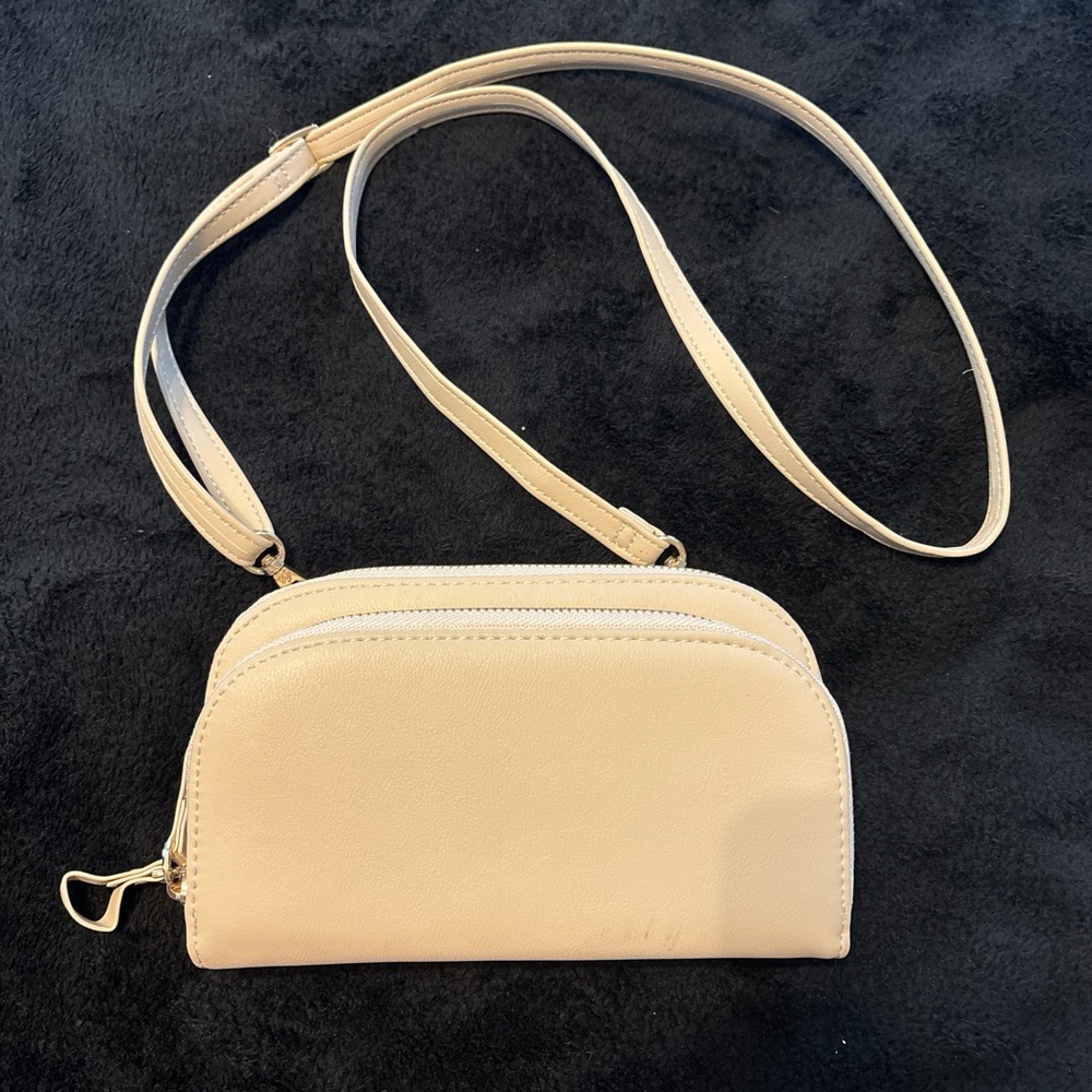 Elegant Cream Crossbody Bag